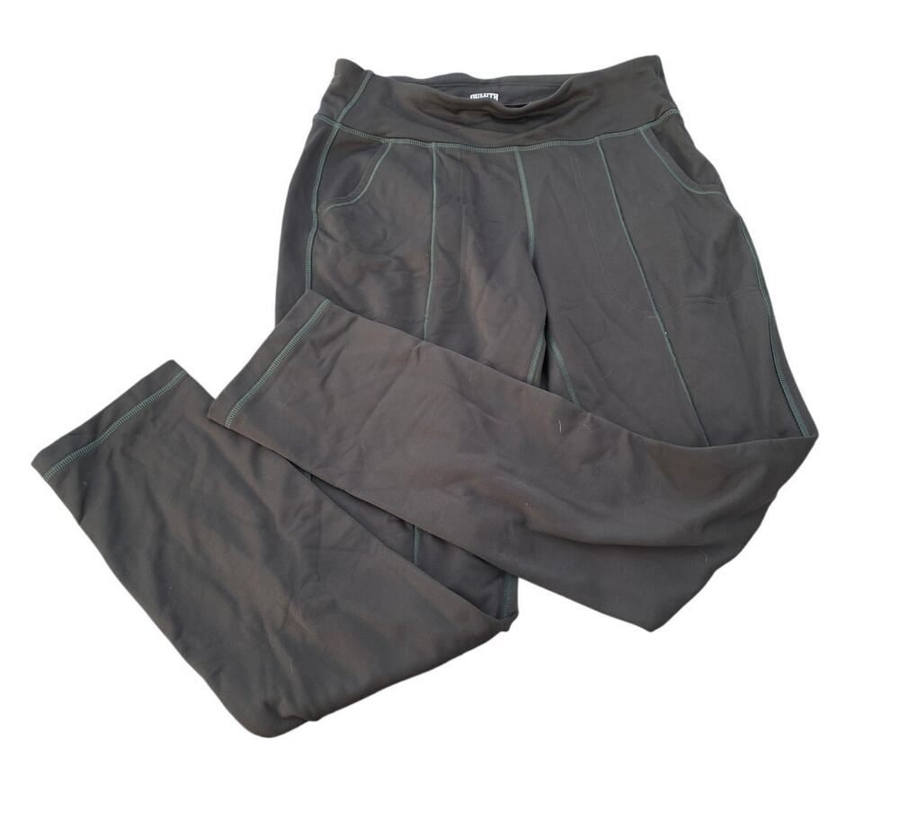 Duluth Trading Company Fleece Lined Pull on Pants - Dark Green - Size M